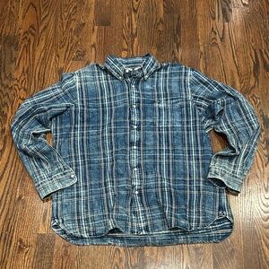 Polo Ralph Lauren Navy Checkered Men's Shirt